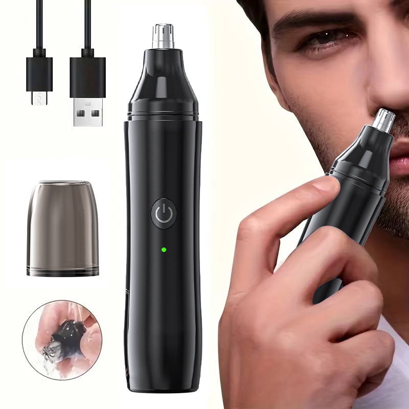 Men'S Grooming Facial - 充電式鼻毛トリマーと男性用顔の毛の除去器 鼻毛シェーバー 鼻のクリアランス用 - ポータブルグルーミングツール