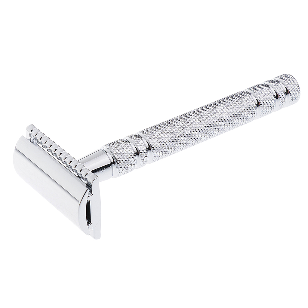 Men'S Grooming Facial - 合金製両刃安全カミソリ マニュアルシェーバー 男性用 クラシックハンドル クリーンシェーブツール 顔と体のグルーミング用