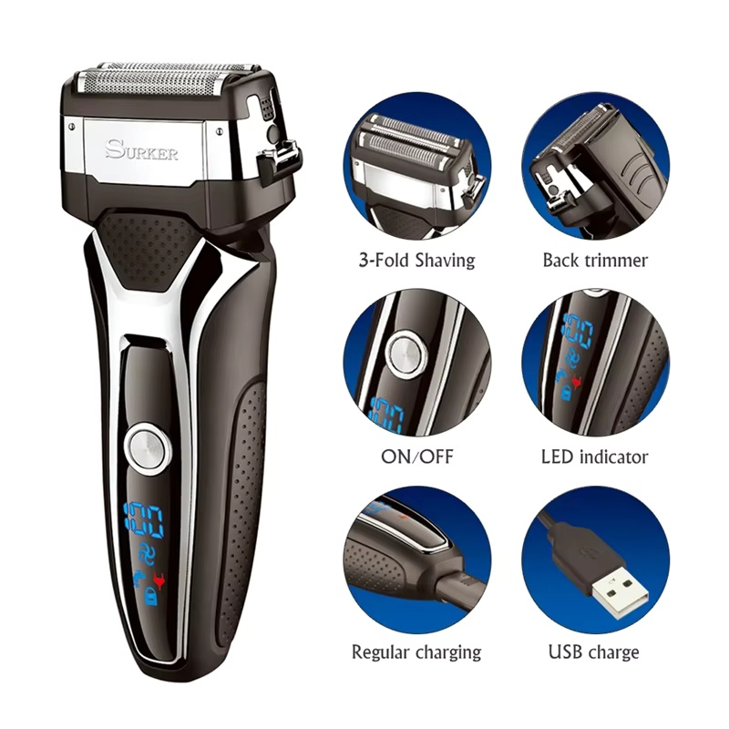 Surker 電気シェーバー男性用充電式インテリジェント往復 - Men'S Grooming Razor Kit のレビューと価格