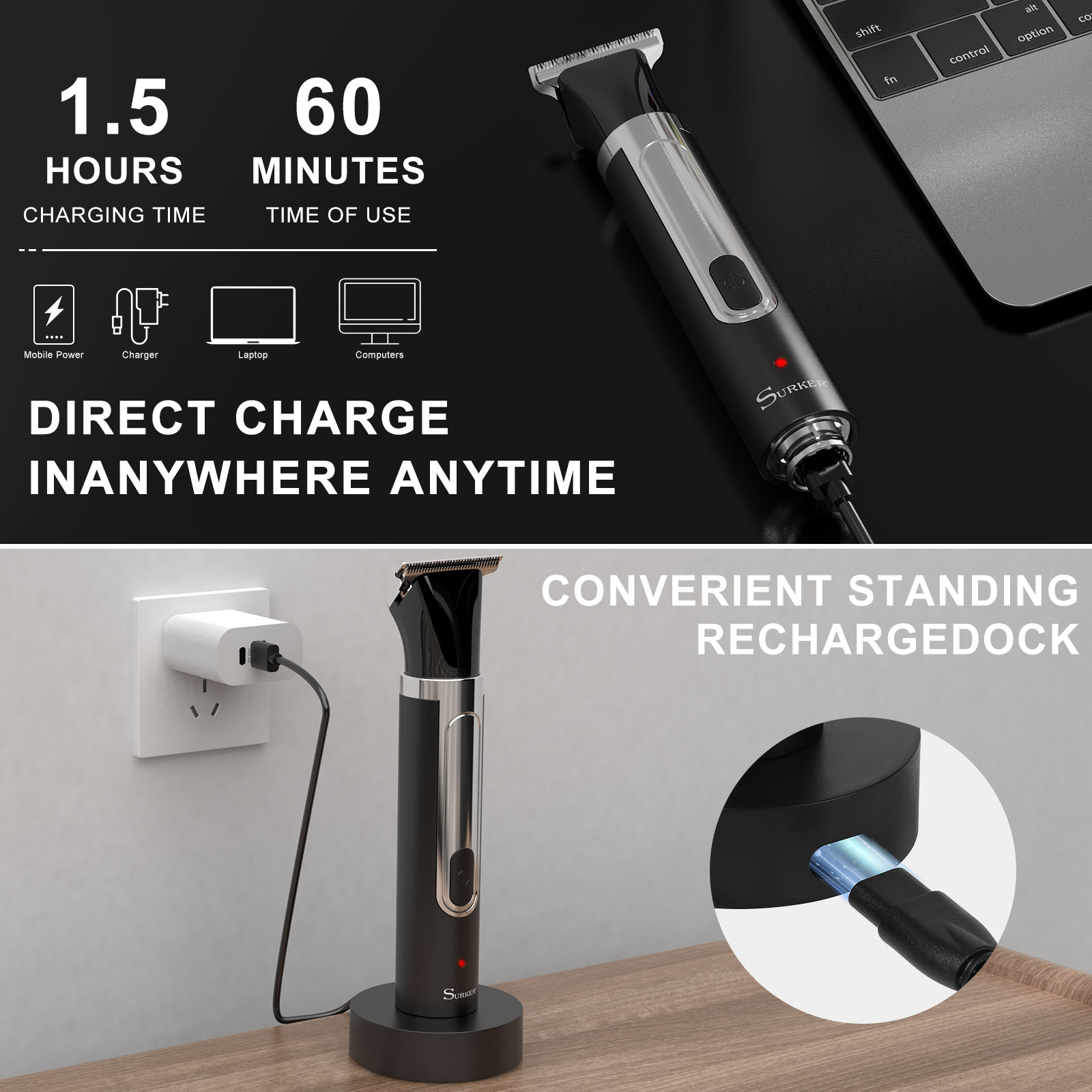 Surker 4-in-1 シェーバー男性用グルーミングキッ - Men'S Grooming Razor Kit のレビューと価格