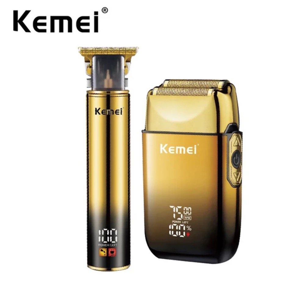 Kemei-男性用のプロ用電気シェーバーあごひげクリッパー - Men'S Grooming Razor Kit のレビューと価格